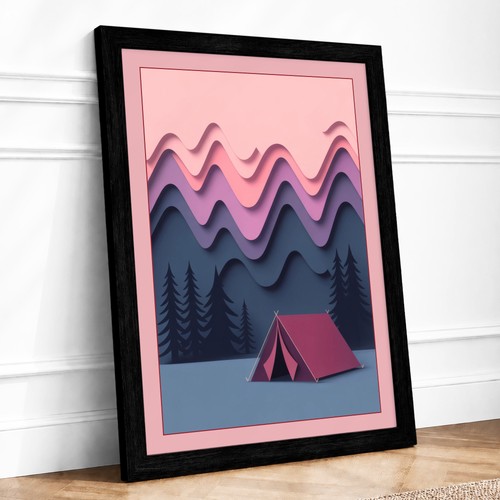 Tent under mountains - under,