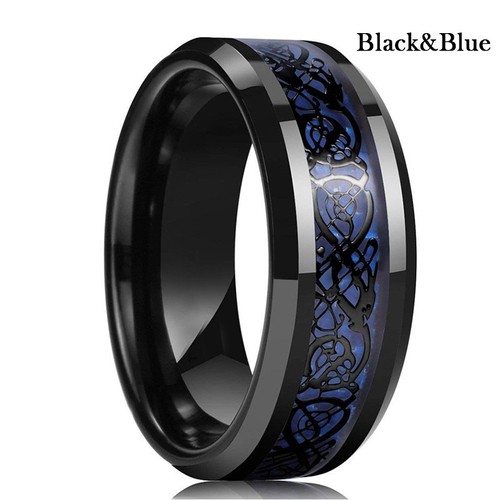 8mm celtic dragon wedding - 8mm,