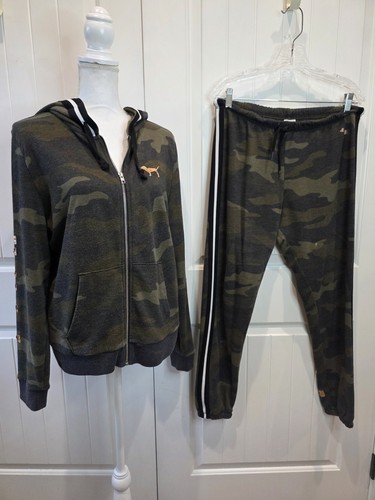 Pink camo jacket jogger - camo,