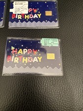 Happy Birthday small Gold Bar