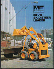 Massey Ferguson "MF711" Skid Steer Loader Brochure Leaflet