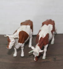 Britains Pair of Brown & White Dairy Cows – 1:32 Scale Farm Series – Vintage