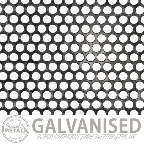 Galvanised steel round hole - galvanised,
