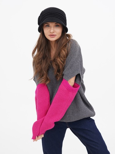 Women gray cloche hat - women's,