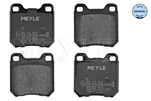 Rear disc brake pad - set, meyle