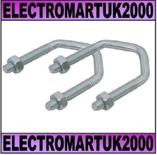 2 X TV AERIAL POLE V U BOLT