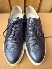 Dune Black Leather Brogue