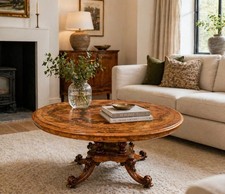 Victorian walnut coffee table