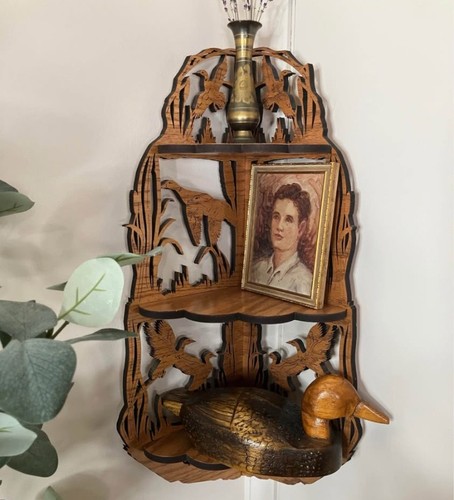 Vintage wooden corner - wooden, wall