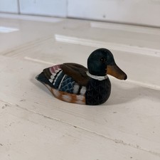Vintage Mallard Duck Duckling Ceramic Small Figure Ornament