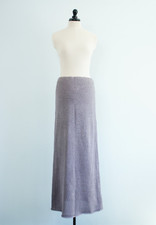 90s Nicole Farhi Lavender Knit Maxi Skirt - Size Large