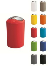 Kleine Wolke Compact Bathroom Kitchen Office Waste Bin with Swing Lid 5ltr