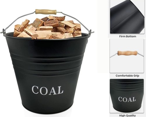 Vintage coal bucket black - coal,