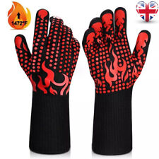 1 Pair Extreme Heat Resistant Gloves BBQ Grilling Cooking Oven Glove Mitts 1472℉