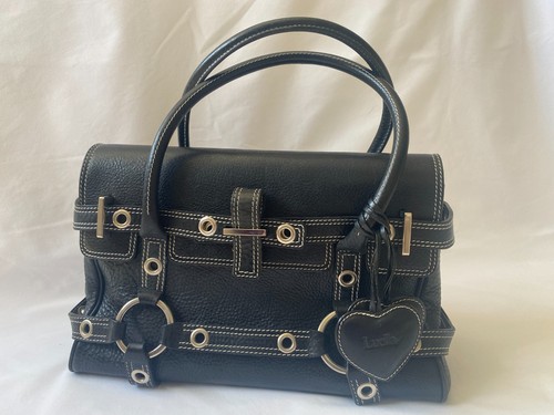 Black luella giselle - black, leather