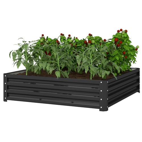 Large metal raised - garden, bed