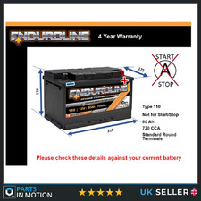 Battery fits FORD TRANSIT