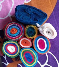 Vintage Crepe Paper Rolls Garlands Streamers Christmas Bundle Decorations