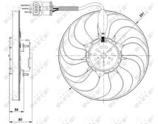 KGF Engine Cooling Fan Fits VW
