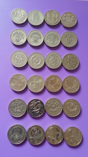 One pound coin - £1,
