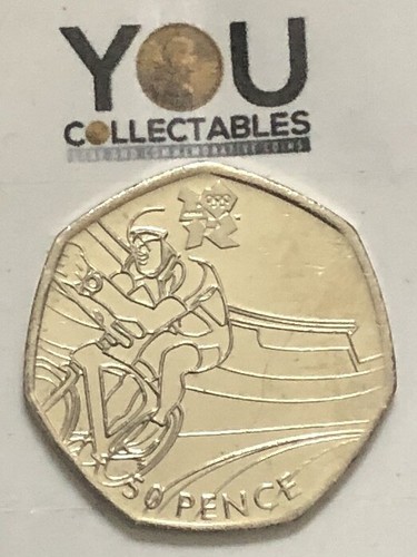 Olympic 50p cycling fifty - 50p,