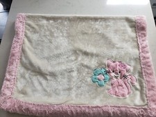 Baby Little Miracles Pink Kitty Cat Blanket COSTCO Thick Fluffy
