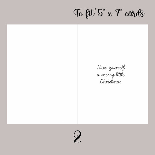 Christmas inserts for card