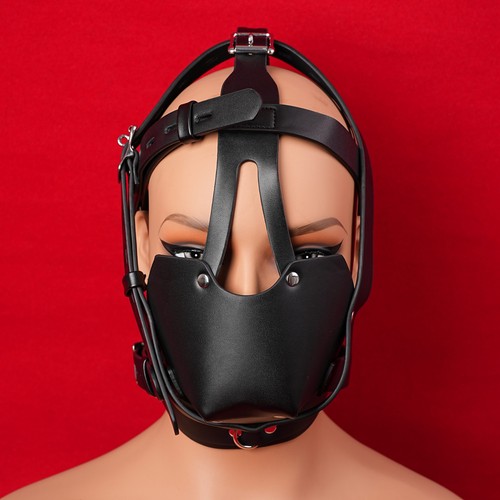 Faux leather headgear head - leather,
