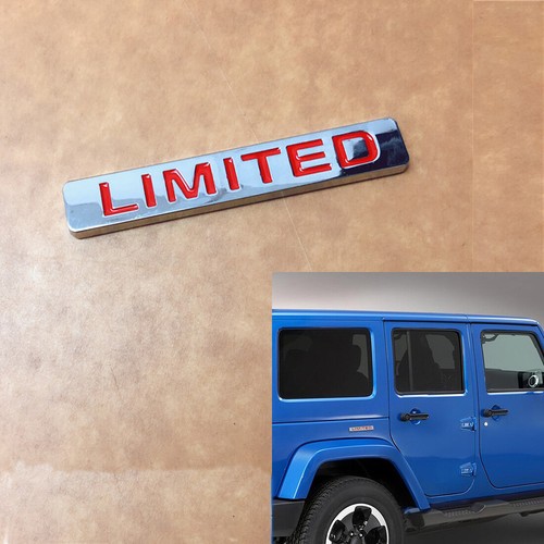 Red limited metal logo emblem - metal,