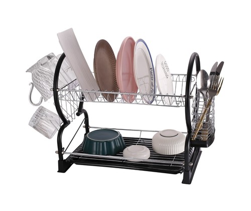 Tier dish rack plate cup - 2-tier,