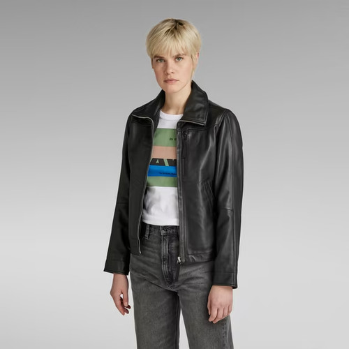 Star slim leather - jacket, xs