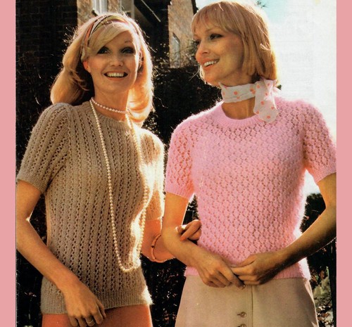 Ladies 70s mohair lace - 70s,