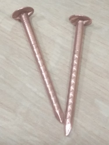 20x copper clout nails 35mm - copper,