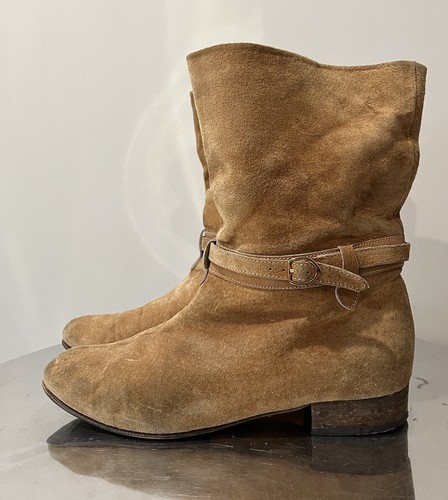 Vintage gucci ankle boot suede - vintage,