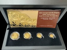 The 2021 George And The Dragon 200th Anniversary Gold Proof Sovereign 4-Coin Set