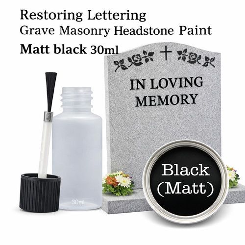 Restoring lettering grave - restoring,