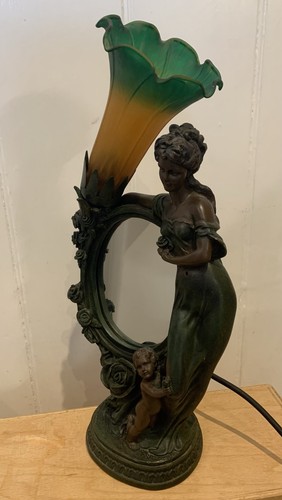 Lily lamp with mirror - with, mirror"