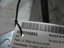 PEUGEOT 307 LEFT FRONT WINDOW