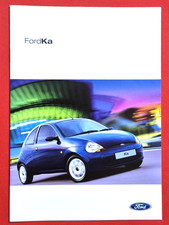 2002 FORD KA Sales Brochure - Ka Style Collection Luxury - Colours & Trims MINT