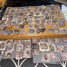 Queen Victoria inland revenue one penny postage stamps 100 stamps