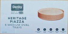 6 Denby Heritage Piazza Oval