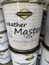✅ PAINTMASTER Weather Master Smooth Exterior Masonary Paint Cornish Cream 20lts.