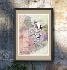 Tom simpson cycling art print - tom,