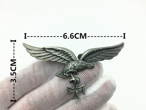 Ww2 eagle cross enamel pin - enamel,