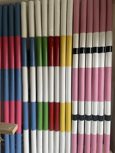 Timber jump poles - x,