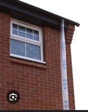 Temporary Downpipe gutter rain storm outlet 6" (150mm)wide x Per Metre CHEAPEST 