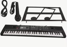 61 Key Electric Digital Piano Musical Beginner Electronic Keyboard Instrument UK