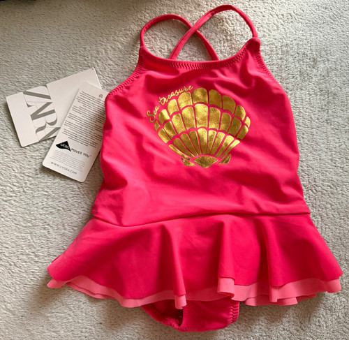 Zara baby girls pink gold - zara, pink/gold