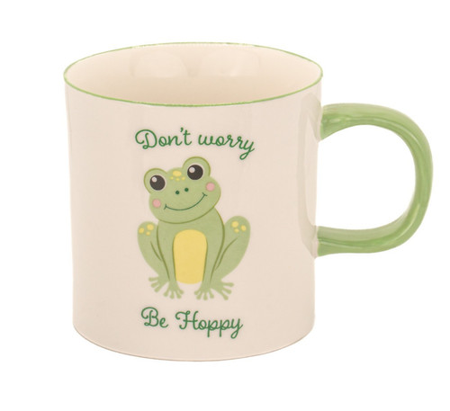 Frog porcelain mug don t - -, don't