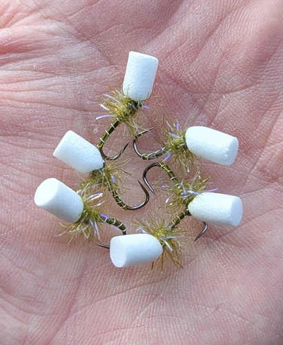 Olive top hat buzzers - 6, x